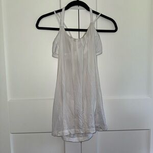 White Lululemon tank with built in bra